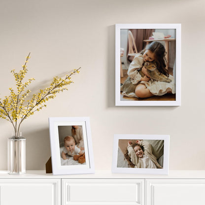 Vittanly 20 Pack Picture Frames Collage Wall Decor, Multi Sizes Including 4pcs 8x10, 8pcs 5x7 and 8pcs 4x6 Photo Frames, Gallery Frame Set for Wall or Tabletop Display, Black, Brown and Dark Grey