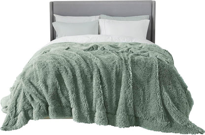 Bedsure GentleSoft Fluffy Fuzzy Faux Fur Throw Blanket for Couch, Soft Sherpa Fleece Cozy Gifts for Women, Plush Bed Blanket Room Decor for Men, Thick Warm Minky Teen Gifts Winter Bedding