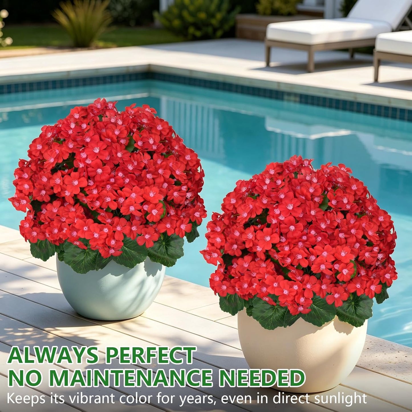 2Pack 4FT Artificial Bougainvillea Topiary Trees for Outdoor, Fake Silk Flowers Plants Bushes with Ground Spike, Faux UV Resistant Shurbs Trees for Outside,Front Porch,Patio,Balcony Decor