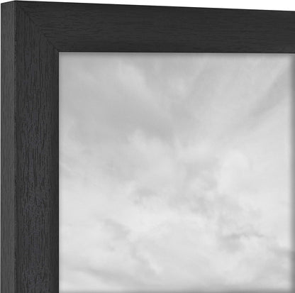 MCS Studio Gallery 16x24 Poster Frame Black Woodgrain Engineered Wood, Vertical & Horizontal Wall Hanging Large Picture Frame for Photos, Posters & Art Prints (1-Pack)