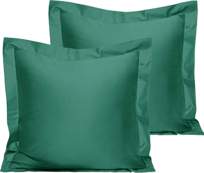 NTBAY Cotton 26x26 Euro Sham Covers - 500 Thread Count Egyptian Cotton Euro Pillow Covers, 2 Pack Super Soft and Breathable 26x26 Pillow Covers, Square Pillow Cases, White