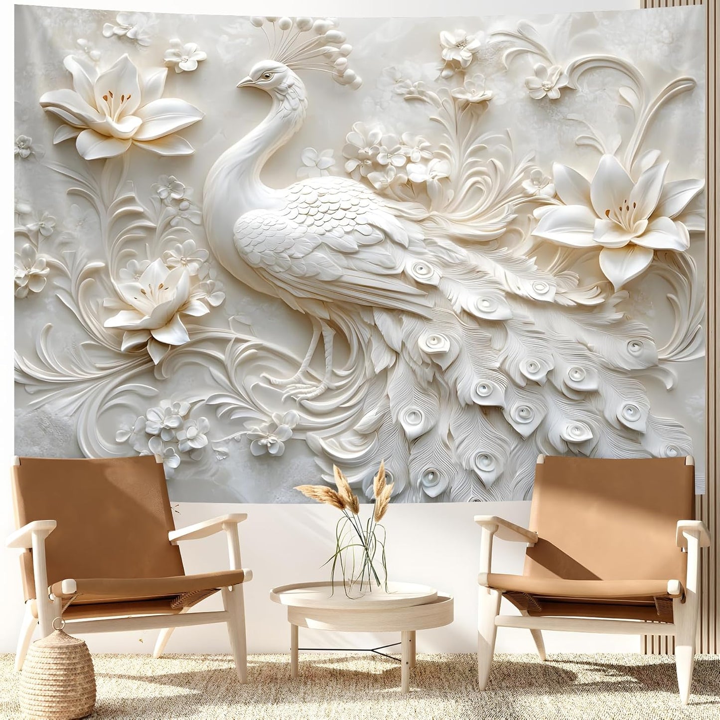 BSFHH 3D Animal Tapestry Wall Hanging Art Bedroom Living Room Wall Art Poster (Elephant, 90''×70'')