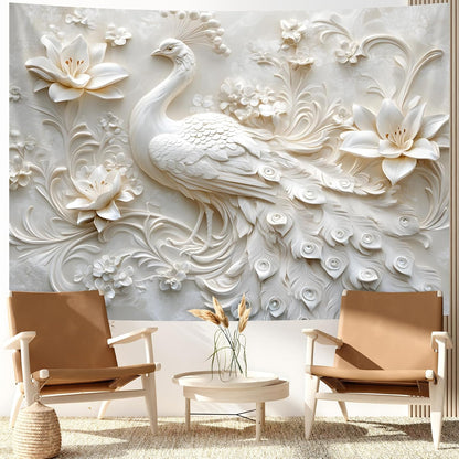 BSFHH 3D Animal Tapestry Wall Hanging Art Bedroom Living Room Wall Art Poster (Elephant, 90''×70'')
