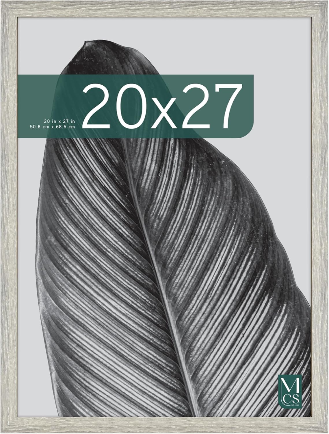 MCS Studio Gallery 16x24 Poster Frame Black Woodgrain Engineered Wood, Vertical & Horizontal Wall Hanging Large Picture Frame for Photos, Posters & Art Prints (1-Pack)