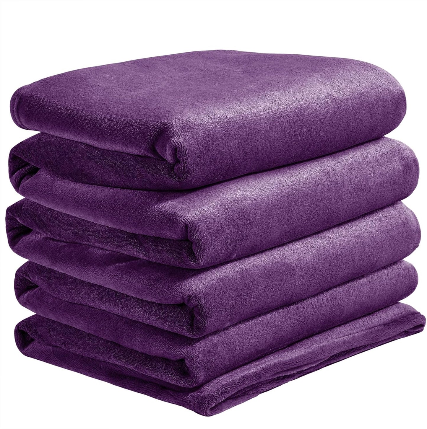 BEDELITE Fleece Blanket Black Throw Blankets for Couch & Bed, Luxury Plush Cozy Fuzzy Blanket 50x60 inches, Super Soft Warm Lightweight Throw Blanket for Travel Camping - Colors A