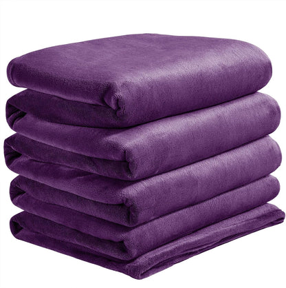 BEDELITE Fleece Blanket Black Throw Blankets for Couch & Bed, Luxury Plush Cozy Fuzzy Blanket 50x60 inches, Super Soft Warm Lightweight Throw Blanket for Travel Camping - Colors A