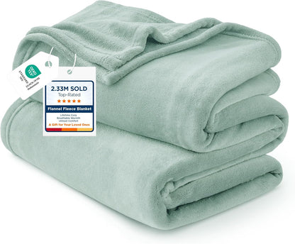 Bedsure GentleSoft Fleece Throw Blanket for Couch Grey - Lightweight Plush Fuzzy Cozy Soft Blankets and Throws for Sofa, Couch, Travel, Camping, 50x60 inches - Colors B