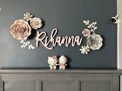 Personalized Custom Wood Name Sign, Nursery Name Signs, Family Wooden Baby Name Signs, Choice of Size & Fonts!