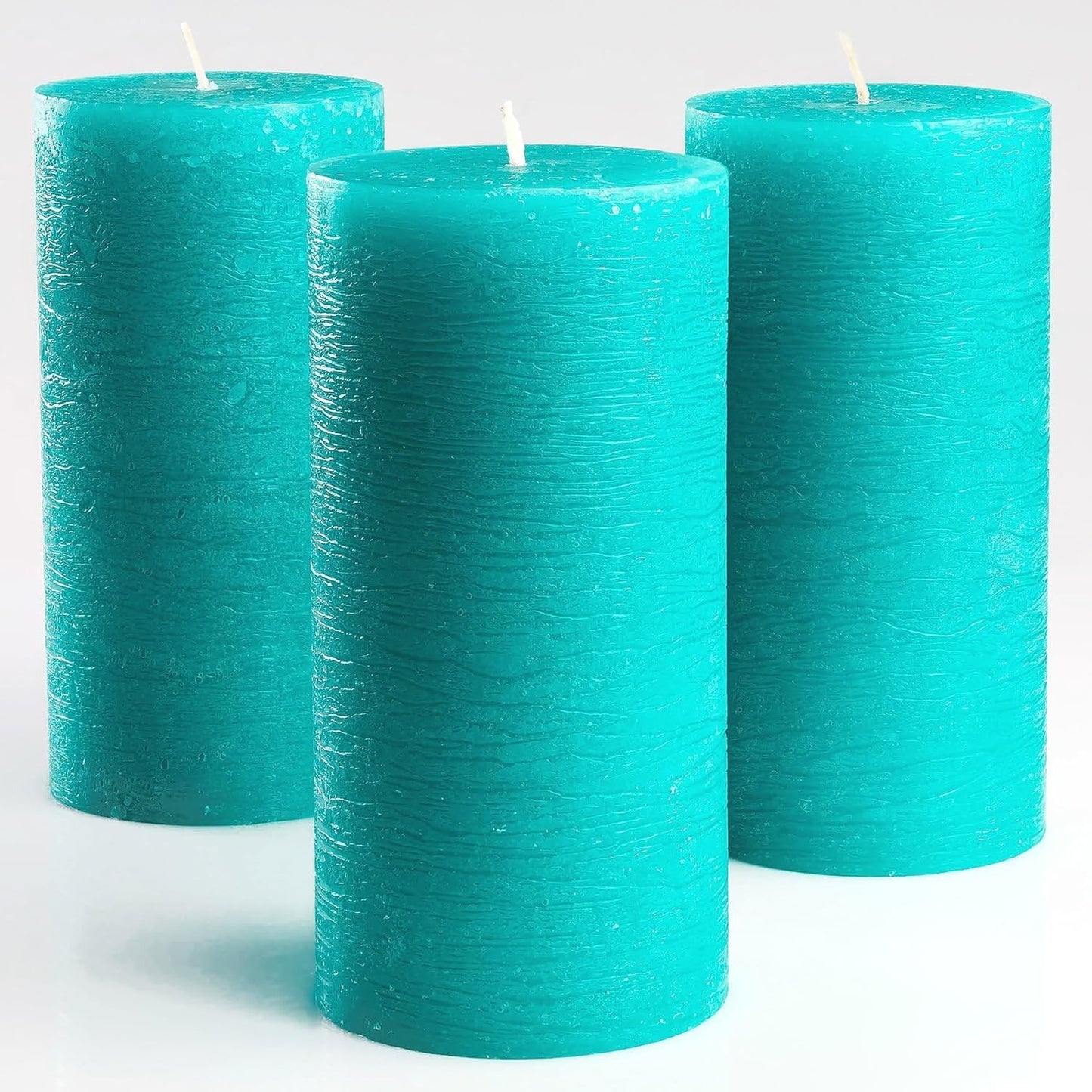 Melt Candle Pillar Candles, 3 Pack - Unscented Candles for Home, Church, Weddings, & More - 3" x 4", Ivory
