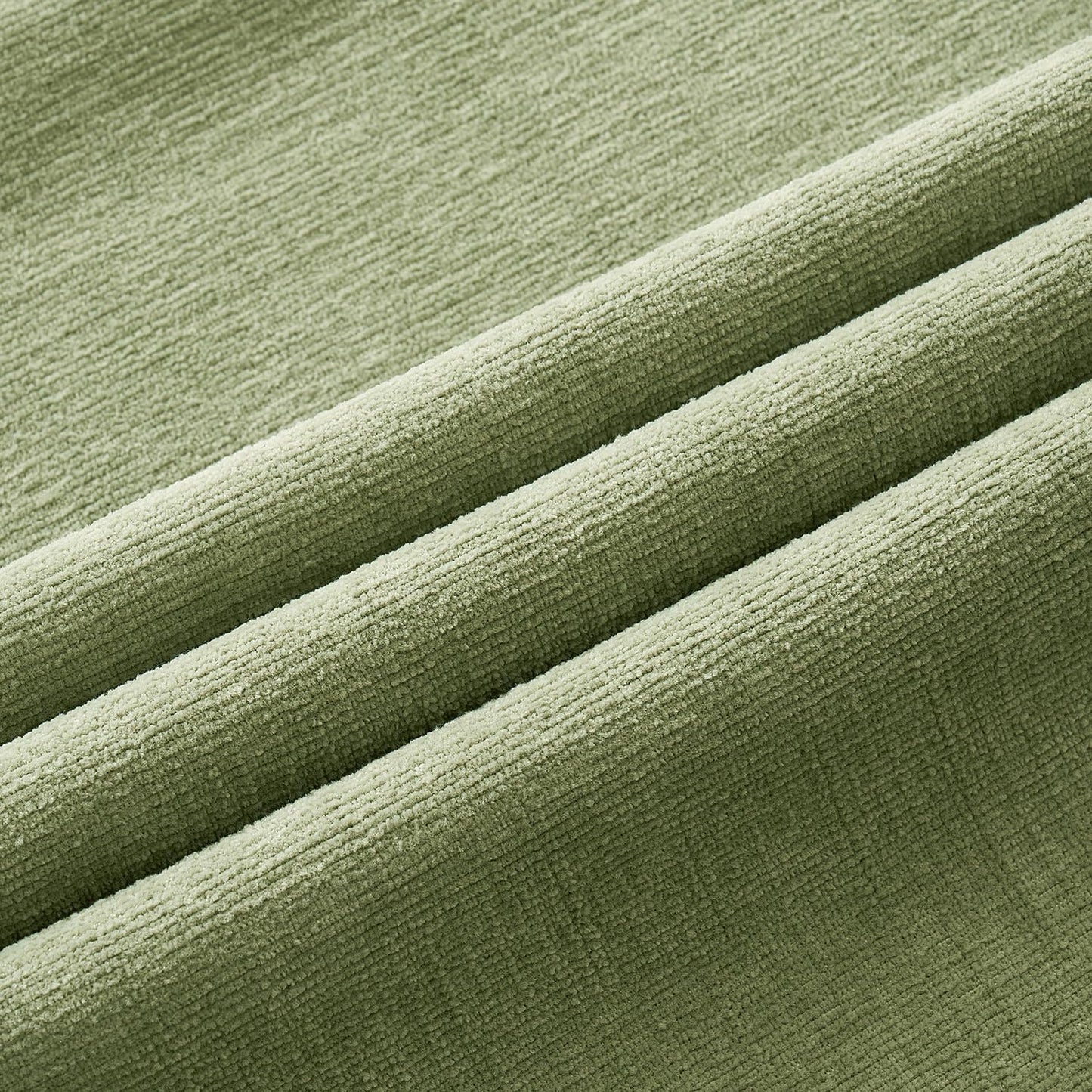 MIULEE Olive Green Couch Pillow Covers 18x18 Inch, Set of 2 Soft Chenille Decorative Square Throw Pillow Covers Farmhouse for Sofa Living Room Bed