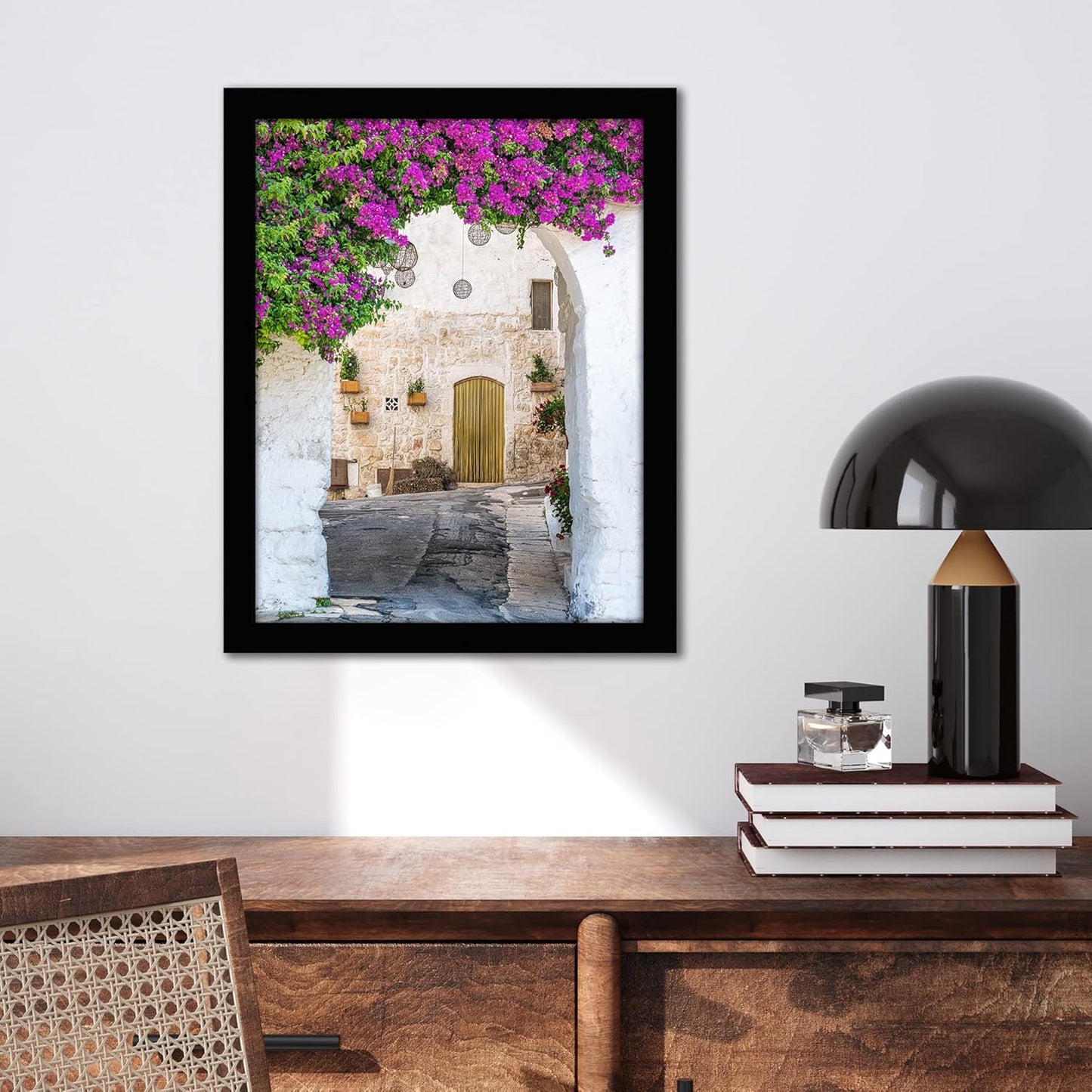 Americanflat 12x18 Poster Frame with Shatter-Resistant Glass - Signature Collection - Gallery-Style Frames Made of Engineered Wood - Photo Frame for Wall Display - Black - Colors B