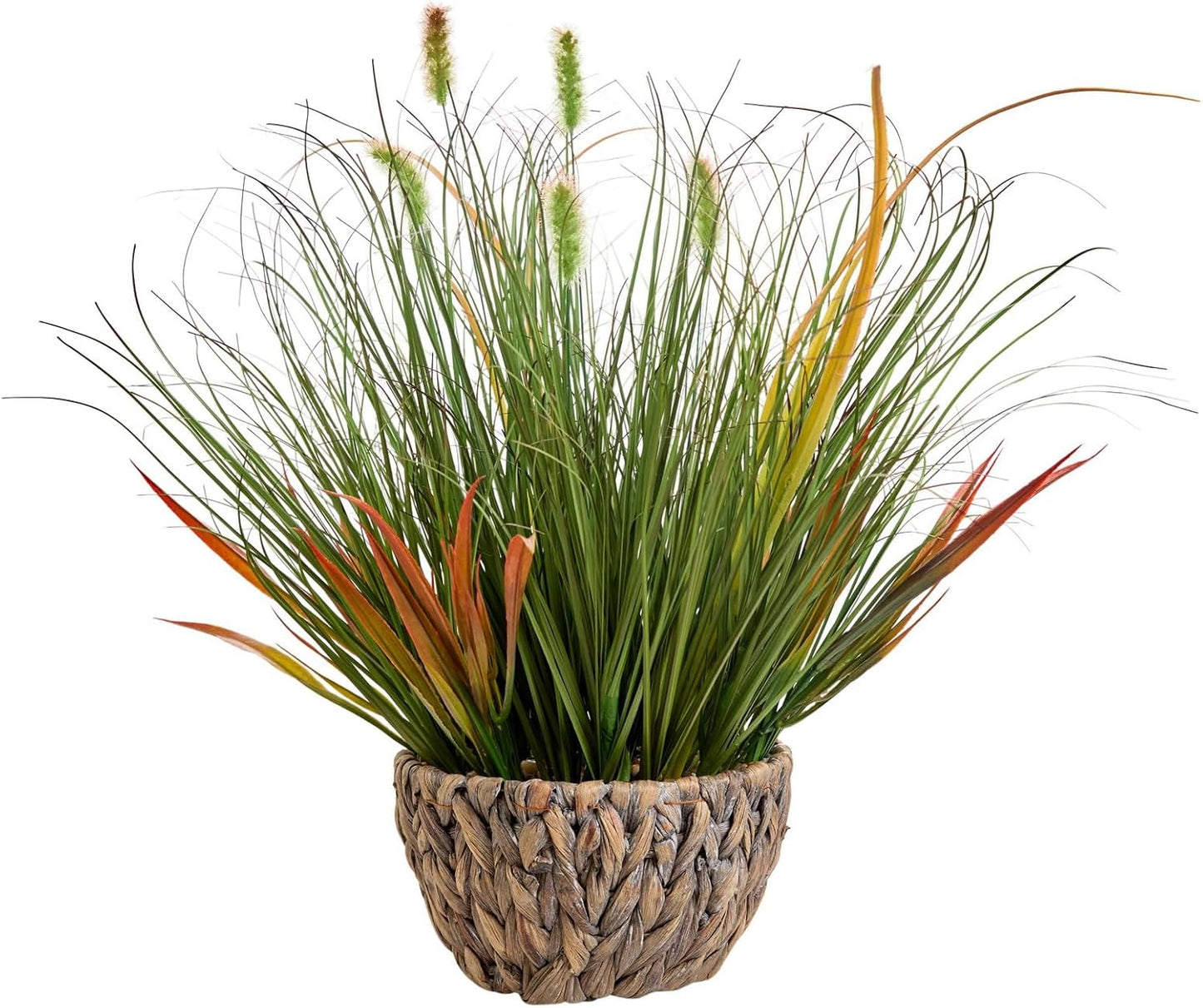 AlphaAcc Artificial Plants Decor Greenery Fake Succulents Indoor Potted Fake Plant with Rustic Black Clay Planter for Home Decor Farmhouse Room Bathroom Bedroom Kitchen Office Table Decor