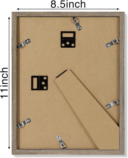Vittanly 11x14 Picture Frame, Display Pictures 8x10 with Mat or 11x14 without Mat, Photo Frame for Wall Mounting, Black, 1 Pack - Colors B
