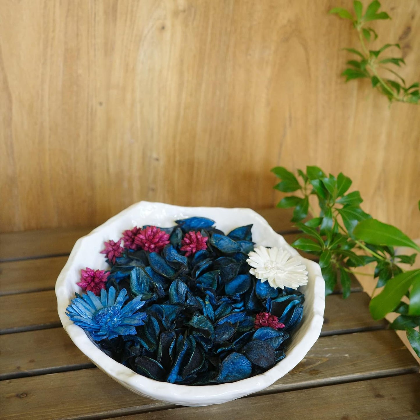 Spring Potpourri Bags,Vanilla Scented Potpourri Bowl Fillers,Dried Flowers,Home Fragrance Sachet of Petal, Vase Decor (White Caramel)-Mini
