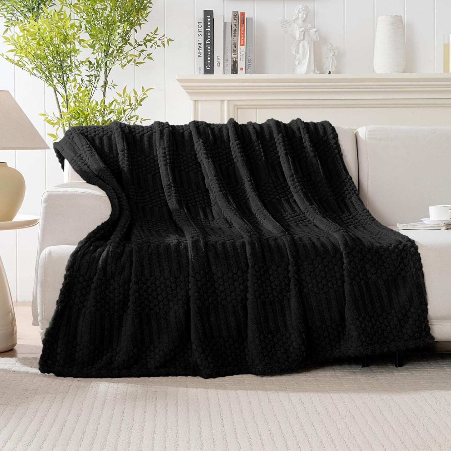 50x70 Inch Rust Throw Blanket - Soft & Fluffy Fleece, Cute & Aesthetic, Perfect for Sofa, Couch, Chair, Bed, Living Room & Bedroom, All-Season Use, Plush & Cozy Decorative Blanket