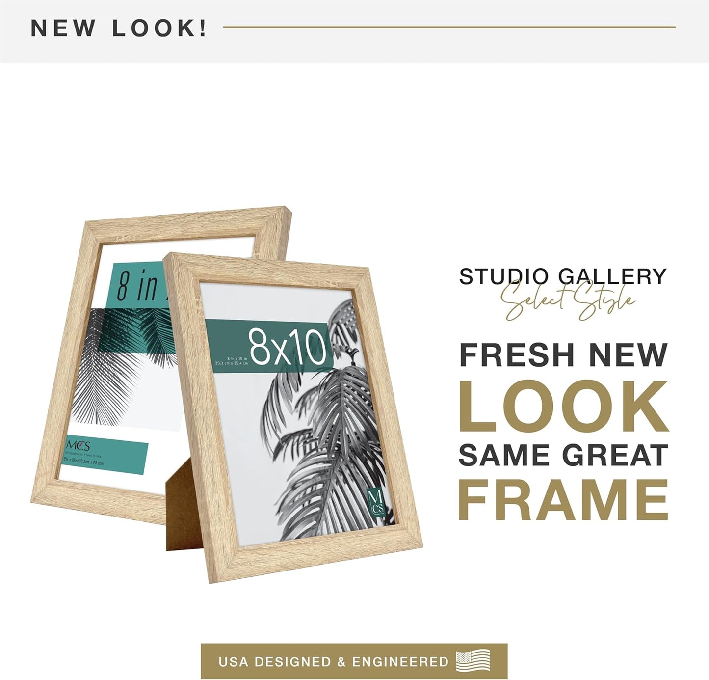 MCS Studio Gallery 16x24 Poster Frame Black Woodgrain Engineered Wood, Vertical & Horizontal Wall Hanging Large Picture Frame for Photos, Posters & Art Prints (1-Pack)