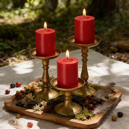 2 Pack 3x6 Inch Sage Green Unscented Pillar Candles - 70 Hour Long Burning Dripless Smokeless Candles for Home Decor Weddings Festivals Spa Meditation