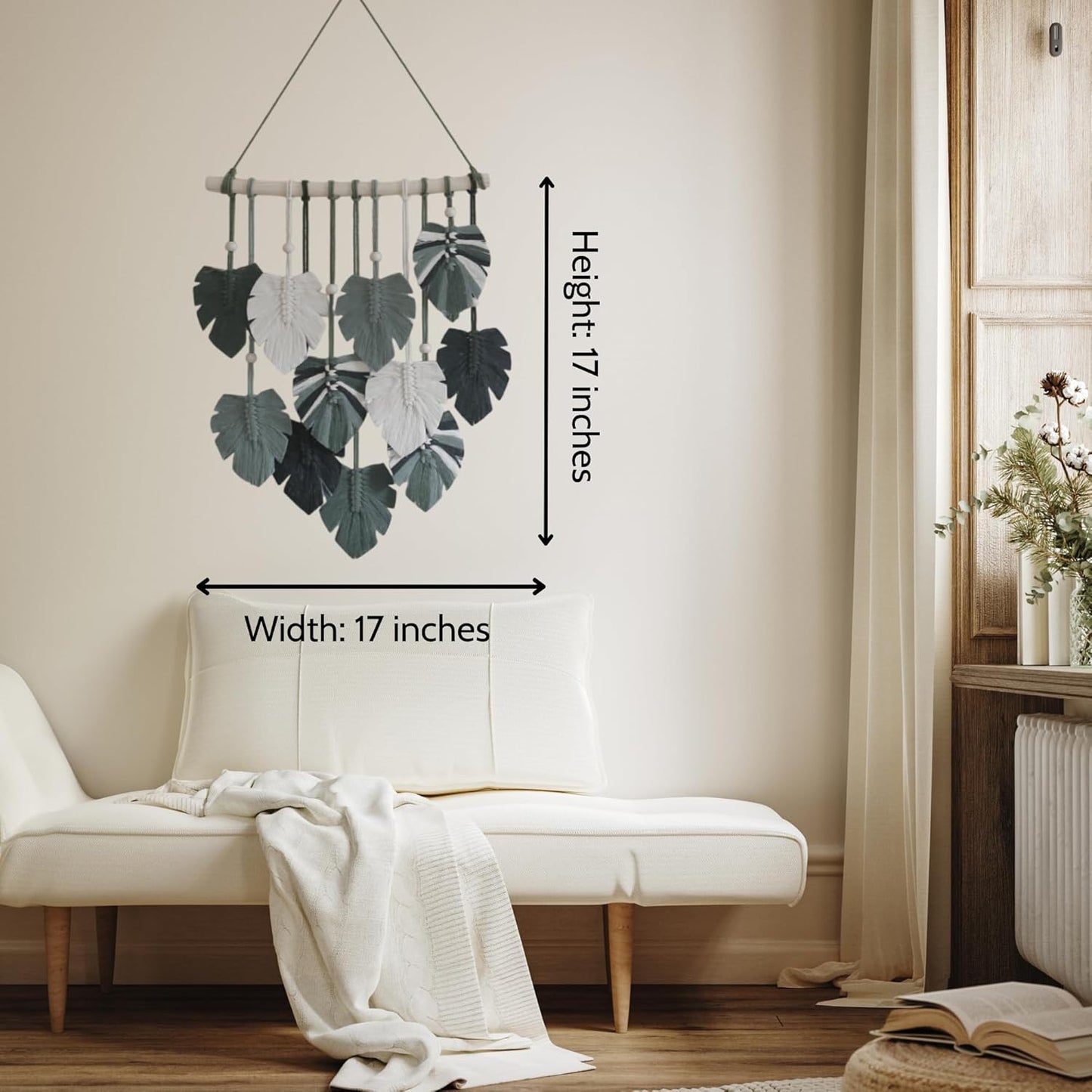 Boho Wall Decor - Large Macrame Wall Hanging - Boho Bedroom Decor - Tapestry for Bedroom - 31x39 inches