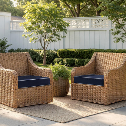 MIULEE Beige Outdoor Bench Cushion Set of 1, 48x18x3 Inch Waterproof Patio Seat Cushions for Swing and Outdoor Furniture Couch Sofa, 3 Year Color Fastness High Density Foam with Adjustable Ties