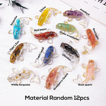 10PCS Crystal Bird Figurines Resin Animal Statues Decorative Gravel Birds Decor Animal Figurines for Home Decor Unique Bird for Teens