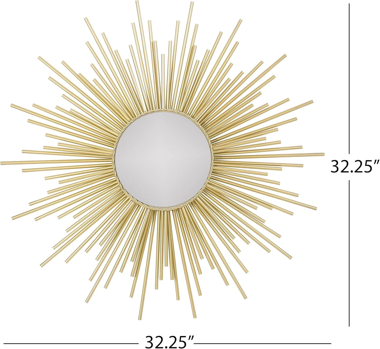 Henton Sunburst Wall Mirror - Gold