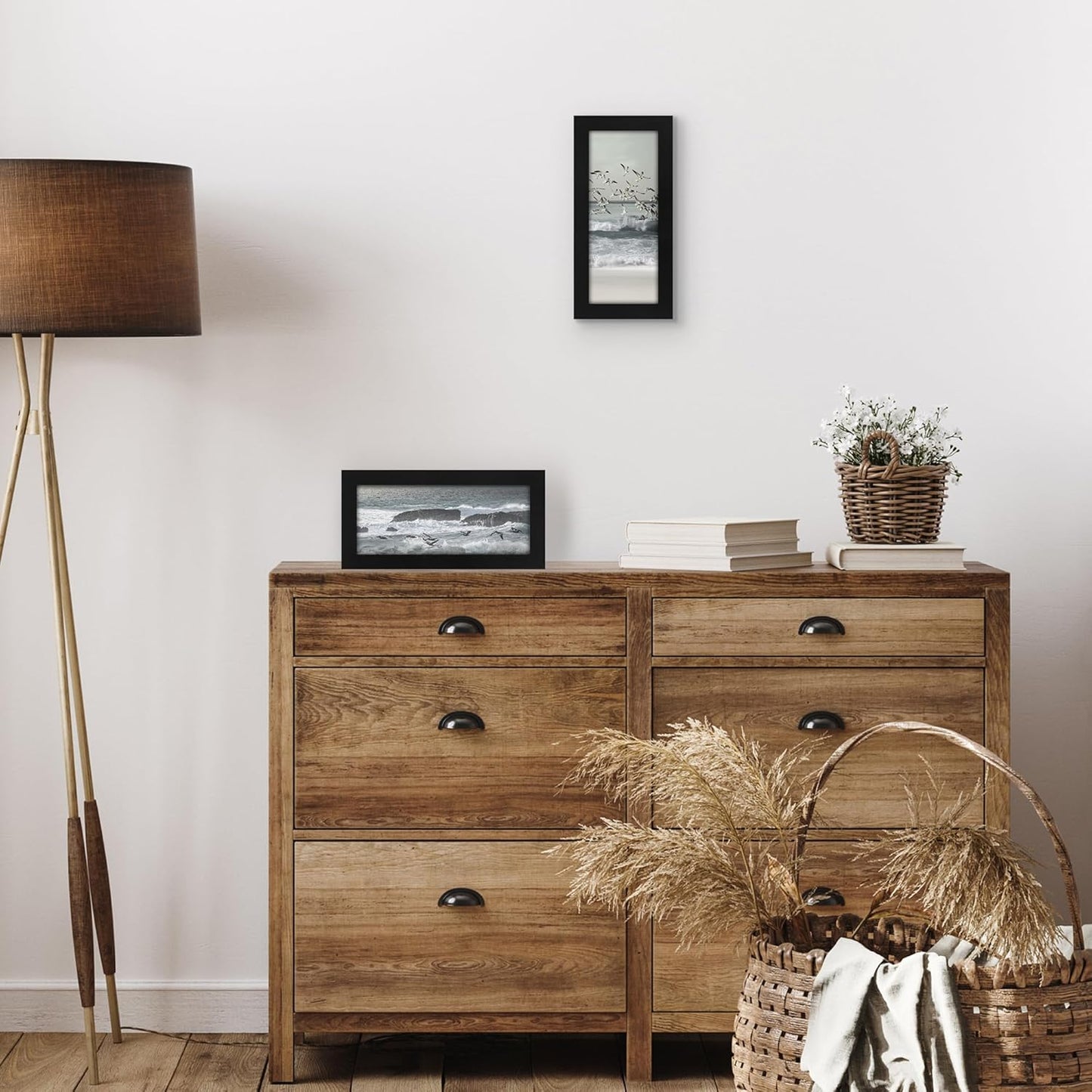 Americanflat 12x18 Poster Frame with Shatter-Resistant Glass - Signature Collection - Gallery-Style Frames Made of Engineered Wood - Photo Frame for Wall Display - Black - Colors C