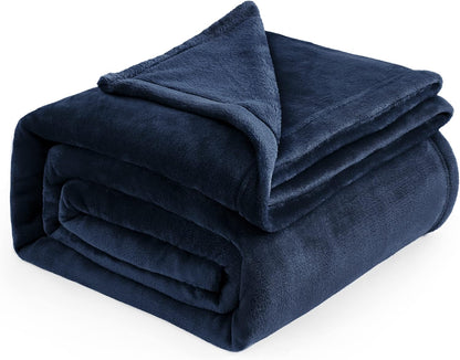 Bedsure GentleSoft Fleece Throw Blanket for Couch Grey - Lightweight Plush Fuzzy Cozy Soft Blankets and Throws for Sofa, Couch, Travel, Camping, 50x60 inches - Colors B