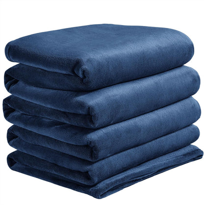 BEDELITE Fleece Blanket Black Throw Blankets for Couch & Bed, Luxury Plush Cozy Fuzzy Blanket 50x60 inches, Super Soft Warm Lightweight Throw Blanket for Travel Camping - Colors A