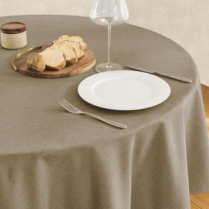 Veblandy Rectangle Tablecloth Waterproof Linen Textured Table Cloth Stain and Wrinkle Resistant Washable, Decorative Fabric Table Cover for Dining, Party and Camping (Sage Green, 52 * 70)