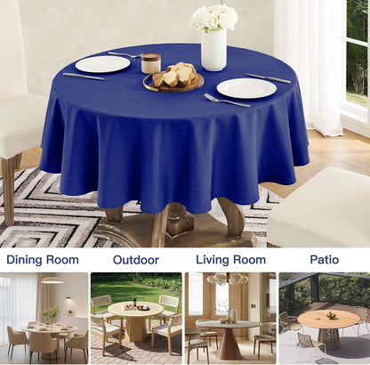Veblandy Rectangle Tablecloth Waterproof Linen Textured Table Cloth Stain and Wrinkle Resistant Washable, Decorative Fabric Table Cover for Dining, Party and Camping (Sage Green, 52 * 70)