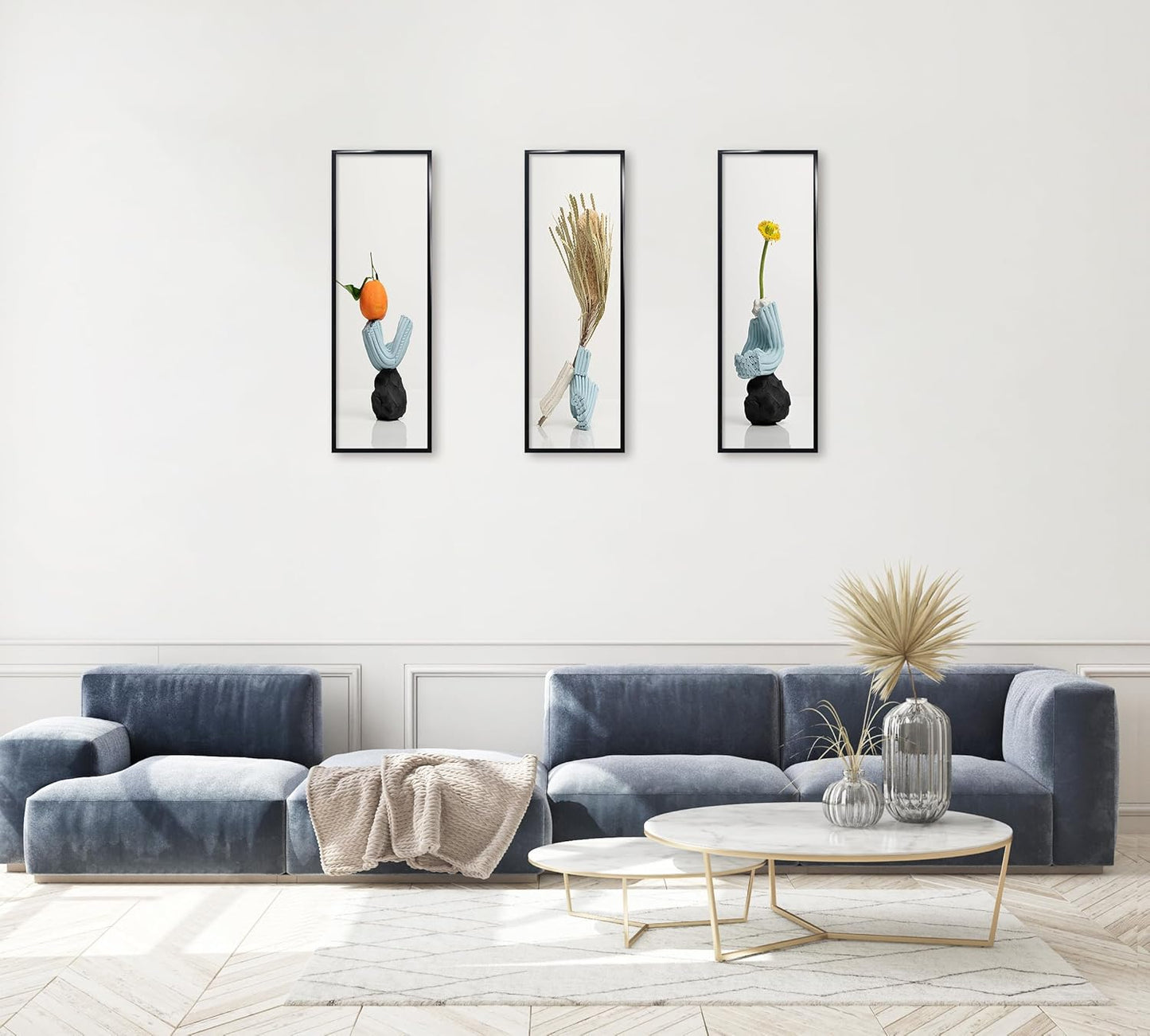 ELSKER&HOME 22.375 x 34 Poster Frame 3 Pack, Black Picture Frame for Horizontal or Vertical Wall Mounting, Sturdy and Scratch-proof