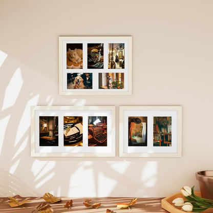 Vittanly 11x14 Collage Picture Frame, Displays 5Pcs 4x6 Pictures with Mat or 1Pcs 11x14 without Mat for Wall Mounting, Picture Frames Collage Wall Decor in Black, 1 Pack