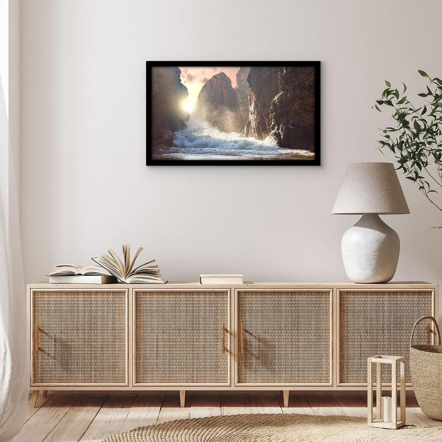 Americanflat 16x20 Picture Frame with Polished Plexiglass - Black Picture Frame - Wide Photo Frames Made of Engineered Wood for Vertical or Horizontal Wall Display - Epic Collection - Black - Colors B