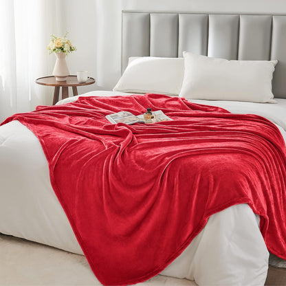 BEDELITE Fleece Blanket Black Throw Blankets for Couch & Bed, Luxury Plush Cozy Fuzzy Blanket 50x60 inches, Super Soft Warm Lightweight Throw Blanket for Travel Camping - Colors B