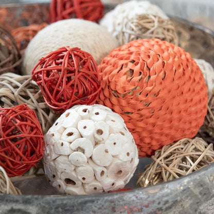 ANDALUCA Decorative Balls Bag Bowl Filler Home Decor (Beige)