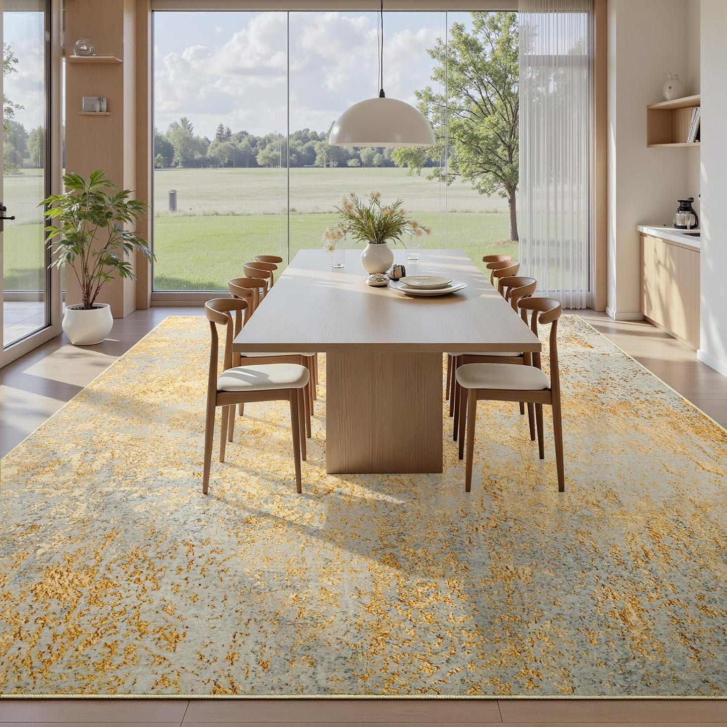 Ompaa 2x6 Rug Runners for Hallways Kitchen Runner Rug Non Slip Washable Grey Long Runner Rugs with Rubber Backing Soft Abstract Carpet Runner for Hallways, Kitchen, Bedroom, Bathroom, Entryway - Colors A