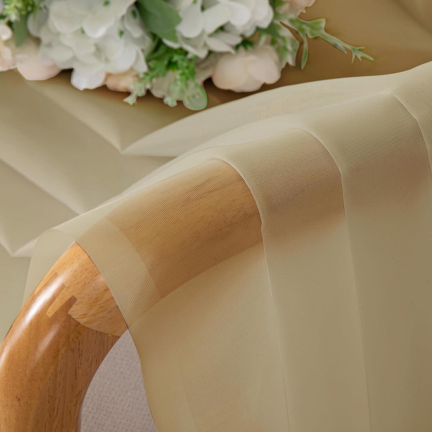 OWENIE Sheer Curtains 84 inches Long 2 Panels Set for Living Room/Bedroom, Rod Pocket Voile Sheer Panel Drapes, White, 2pcs, Each 42" W x 84" L - Colors B