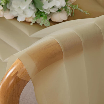 OWENIE Sheer Curtains 84 inches Long 2 Panels Set for Living Room/Bedroom, Rod Pocket Voile Sheer Panel Drapes, White, 2pcs, Each 42" W x 84" L - Colors B