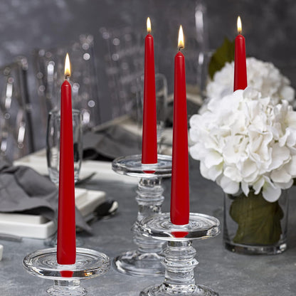 BOLSIUS Ivory Taper Candles - 10 Pack Unscented 10 Inch Dinner Candle Set - 8 Hours Burn Time - Premium European Quality - Smokeless and Dripless Household, Wedding, Party, and Home Décor Candlesticks