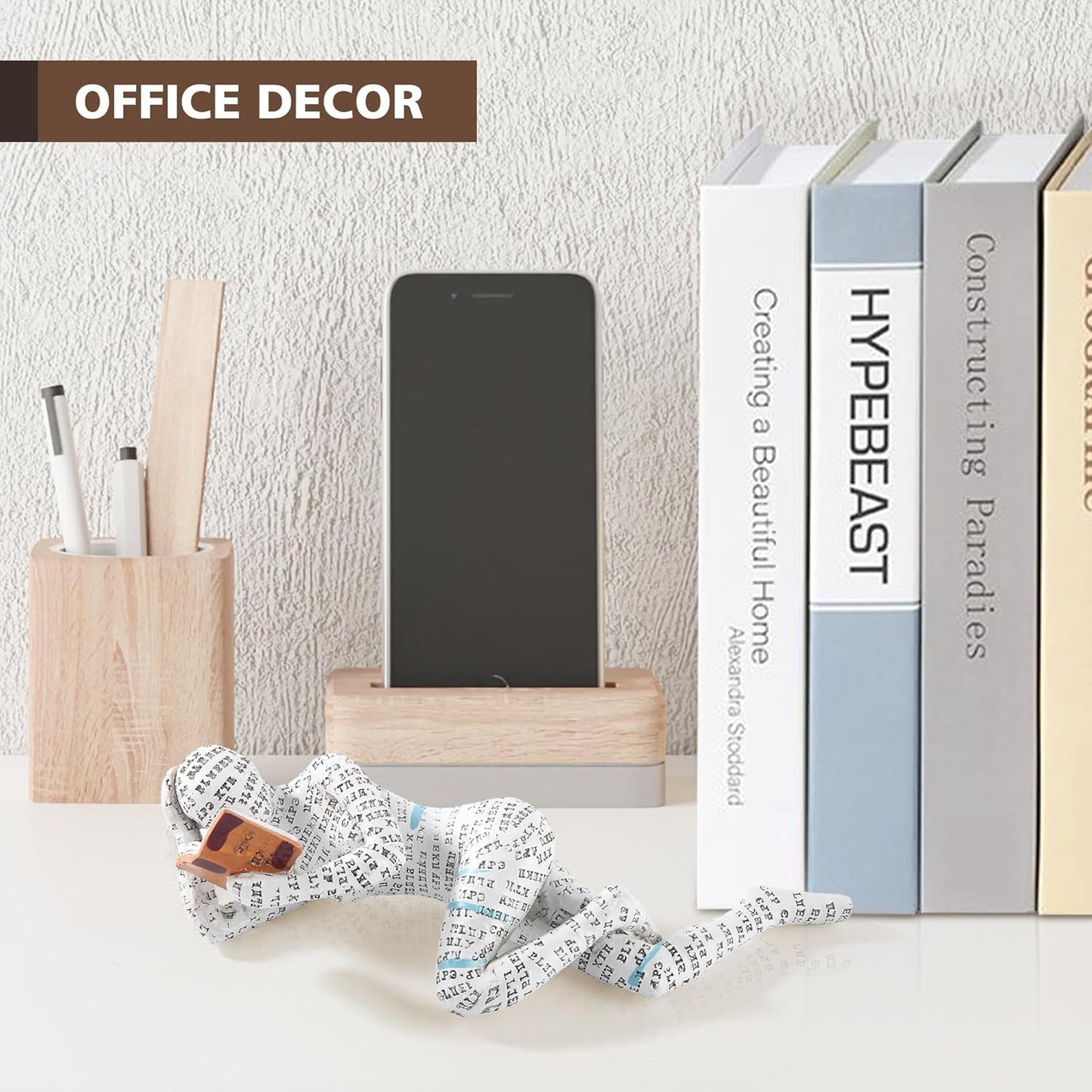 GRAPMKTG Home Decor Pulp Reading Women Thinker Statue Aesthetic Sculpture Room Decor Modern Abstract Decoration on Shelf Table Desk for Living Room Office Bedroom A