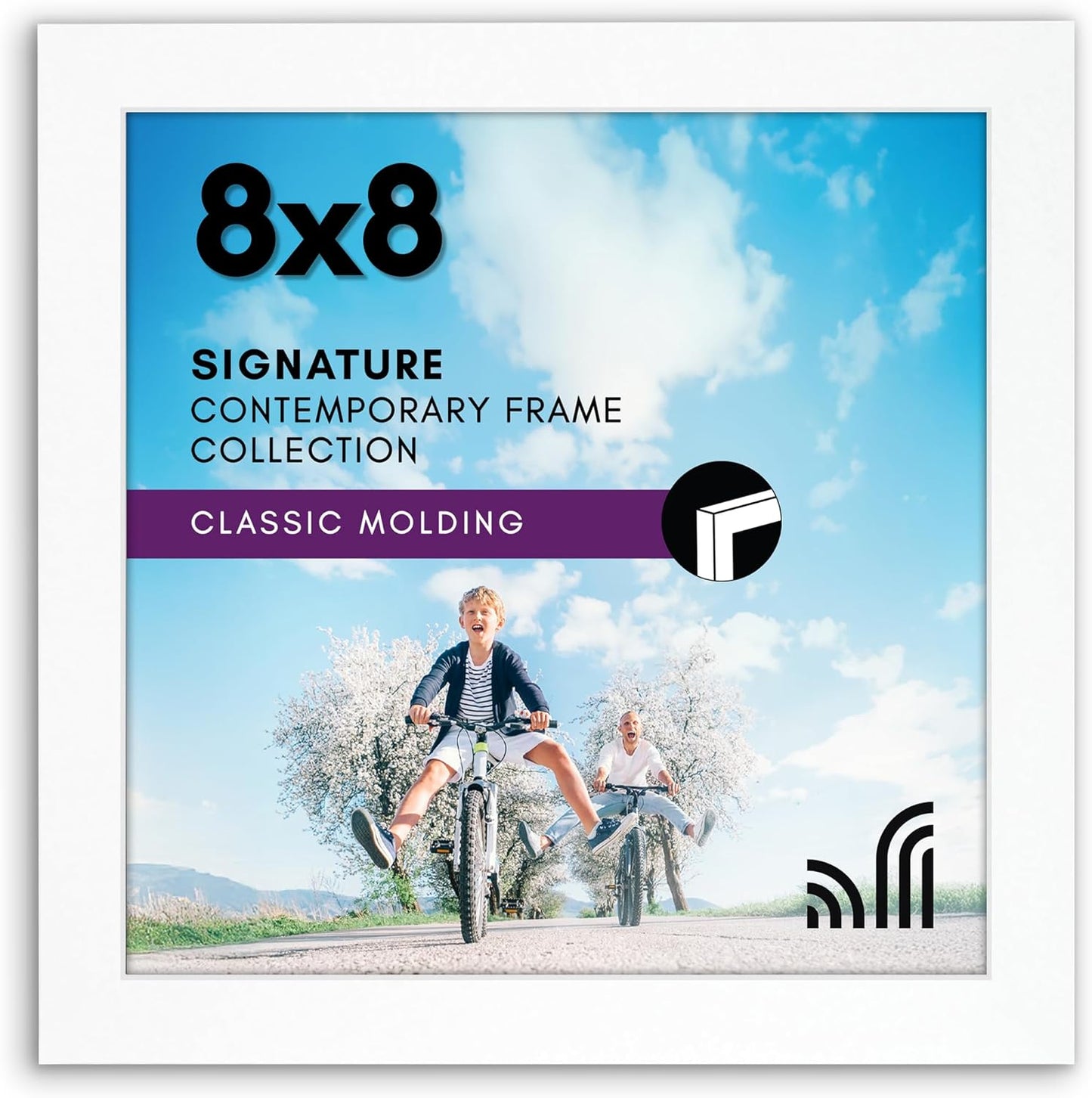 Americanflat 12x18 Poster Frame with Shatter-Resistant Glass - Signature Collection - Gallery-Style Frames Made of Engineered Wood - Photo Frame for Wall Display - Black - Colors C