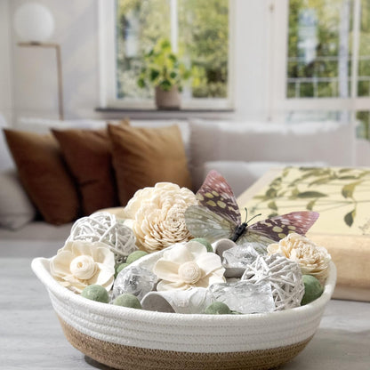 ANDALUCA Maison Box Fragrance Potpourri Decorative Vase & Bowl Filler Home Décor (Coconut Sandalwood)