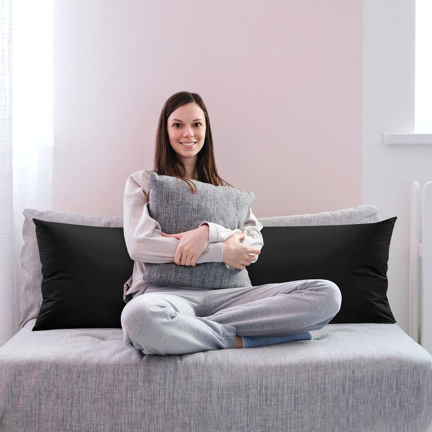 Utopia Bedding Full Body Pillow for Adults (White, 20 x 54 Inch), Long Pillow Insert for Sleeping, Ideal for Side Sleepers