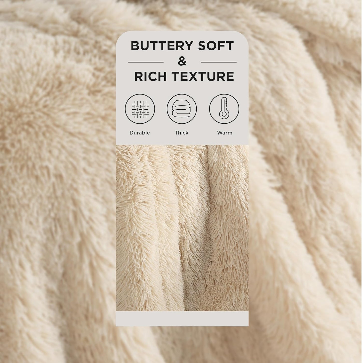 Bedsure GentleSoft Fluffy Fuzzy Faux Fur Throw Blanket for Couch, Soft Sherpa Fleece Cozy Gifts for Women, Plush Bed Blanket Room Decor for Men, Thick Warm Minky Teen Gifts Winter Bedding
