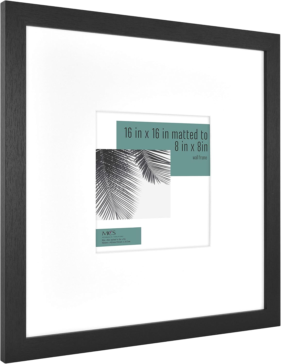 MCS Studio Gallery 16x24 Poster Frame Black Woodgrain Engineered Wood, Vertical & Horizontal Wall Hanging Large Picture Frame for Photos, Posters & Art Prints (1-Pack)
