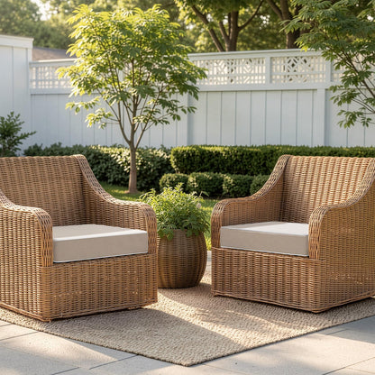 MIULEE Beige Outdoor Bench Cushion Set of 1, 48x18x3 Inch Waterproof Patio Seat Cushions for Swing and Outdoor Furniture Couch Sofa, 3 Year Color Fastness High Density Foam with Adjustable Ties