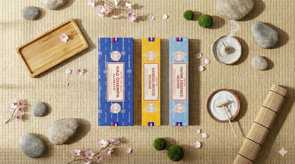 Satya Sai Baba Nag Champa Agarbatti, 250gms Hand Rolled Fine Quality Incense Sticks for Purification, Relaxation, Positivity, Yoga, Meditation