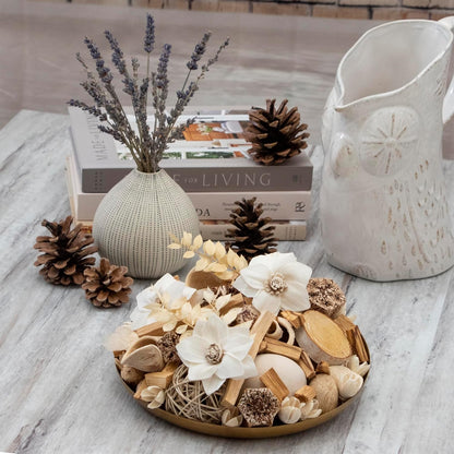ANDALUCA Maison Box Fragrance Potpourri Decorative Vase & Bowl Filler Home Décor (Coconut Sandalwood)