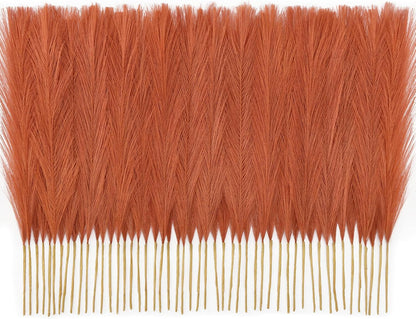 50pcs Pampas Grass 17in for Living Room Decor, Blush Pink Pampas Grass Decor, Fluffy Pink Flowers for Home Birthday Bathroom Baby Shower Wall Bow Decor(Blush & Cream & Pink)