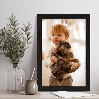Vittanly 11x14 Picture Frame, Display Pictures 8x10 with Mat or 11x14 without Mat, Photo Frame for Wall Mounting, Black, 1 Pack - Colors A